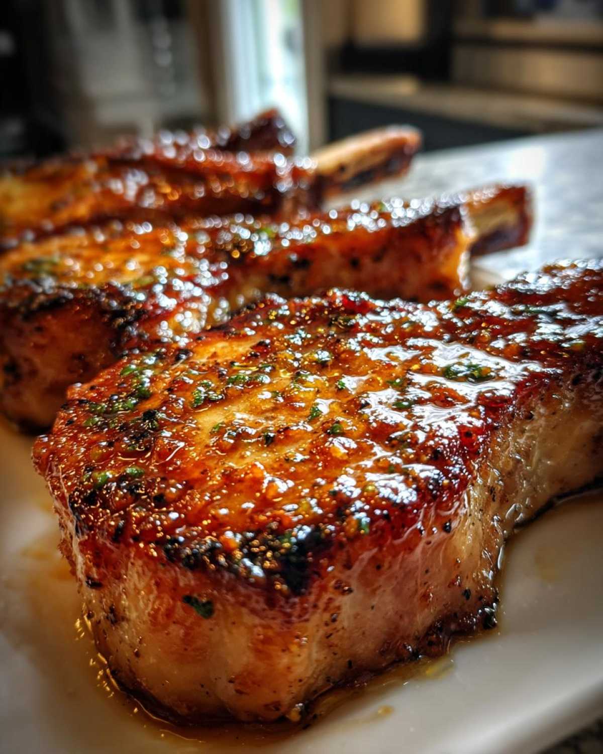 Apple Cider Glazed Pork Chops - detail 1