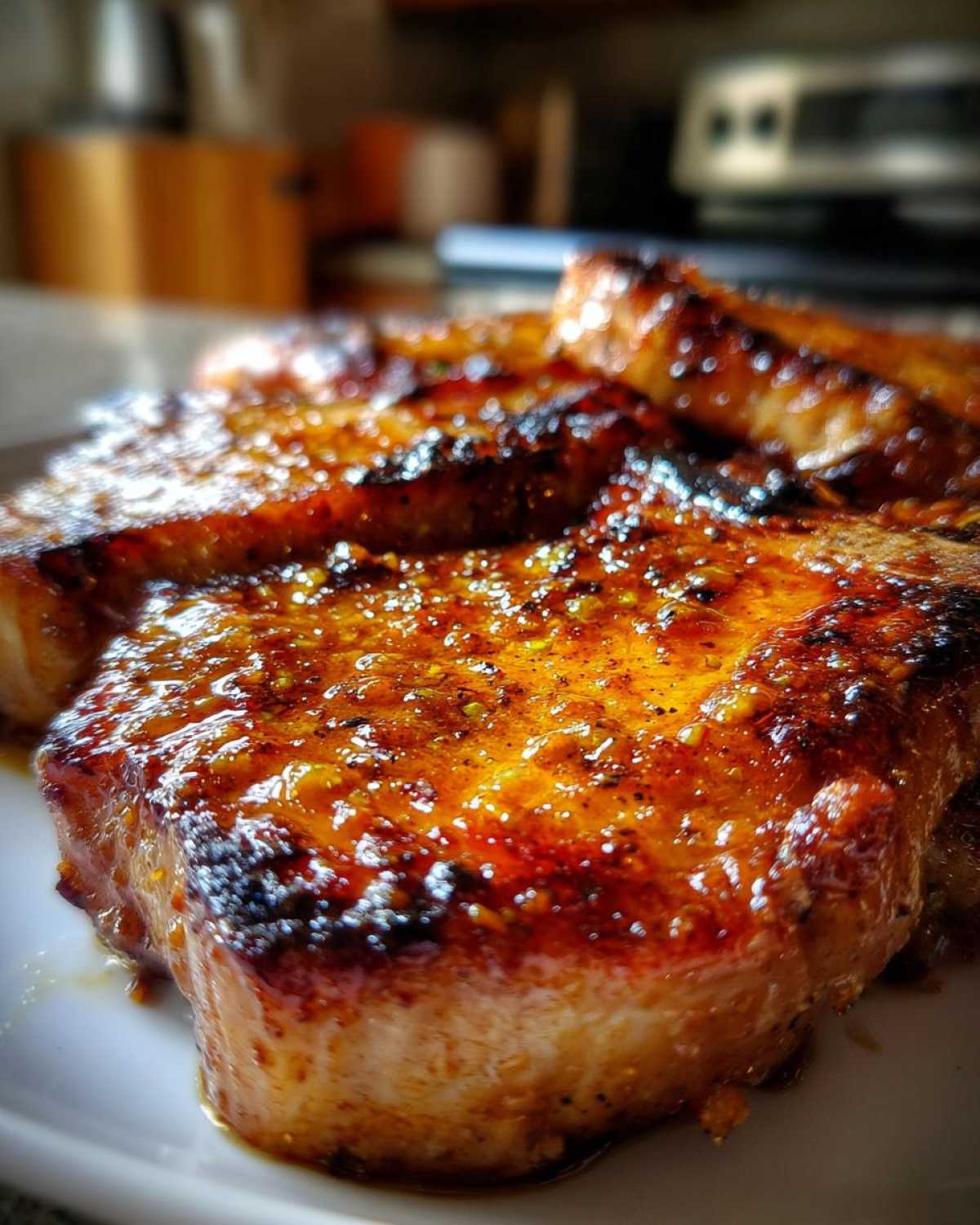 Apple Cider Glazed Pork Chops - detail 2