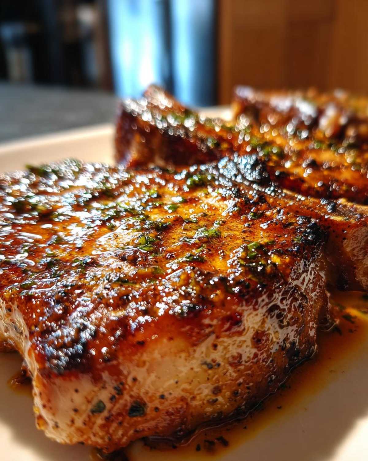 Apple Cider Glazed Pork Chops - detail 3