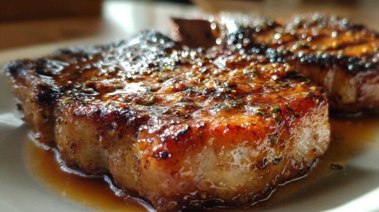 Apple Cider Glazed Pork Chops