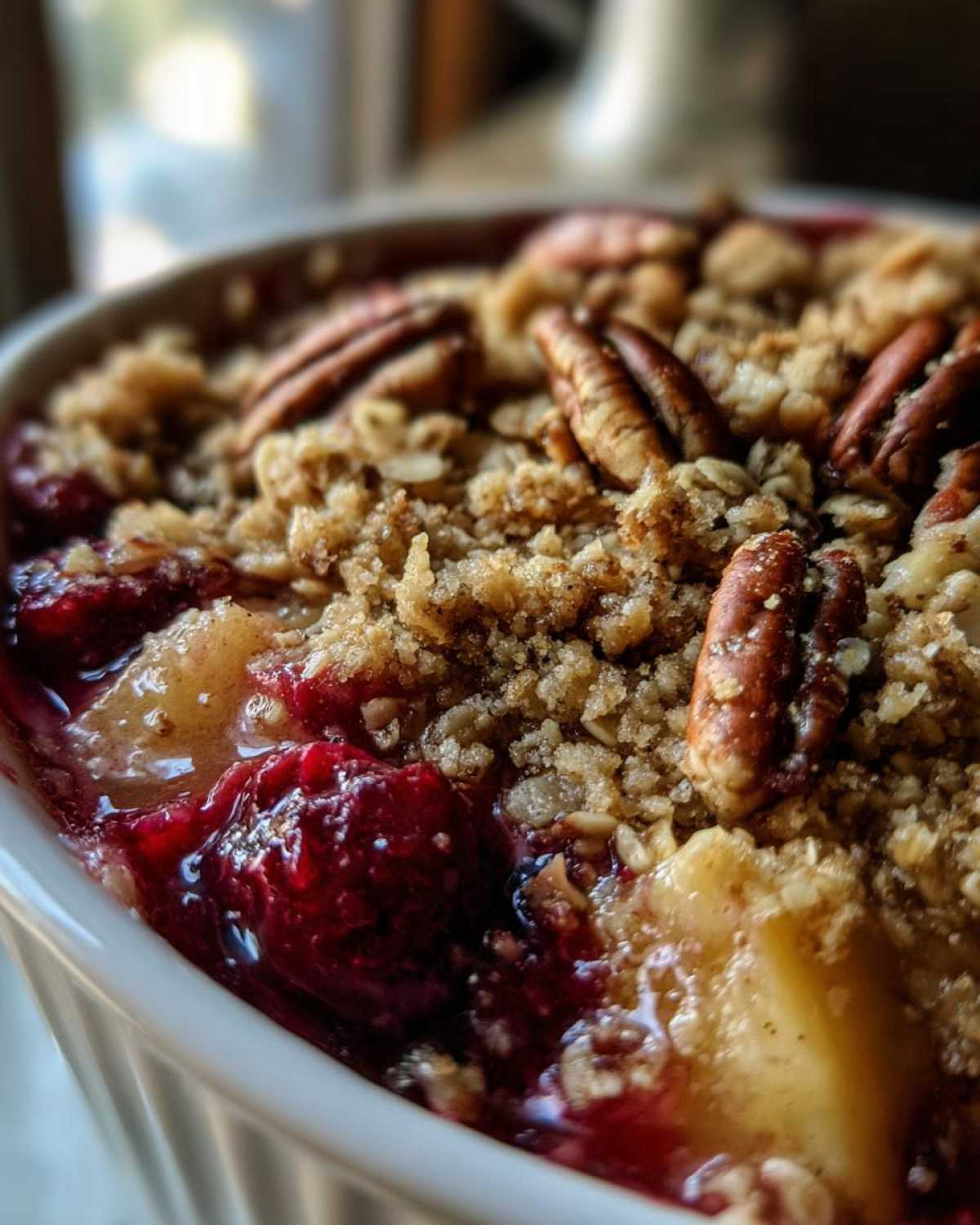 Apple Cranberry Crisp - detail 3