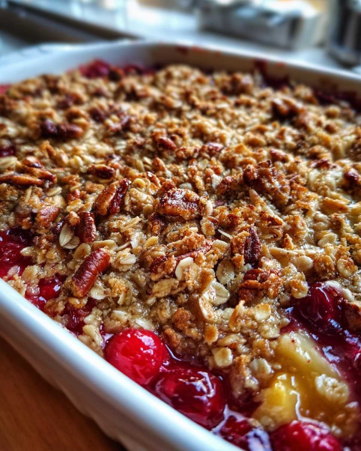 Apple Cranberry Crisp - detail 4