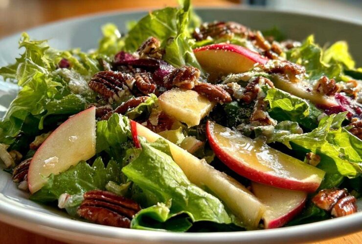 Apple Pecan Salad with Maple Dressing
