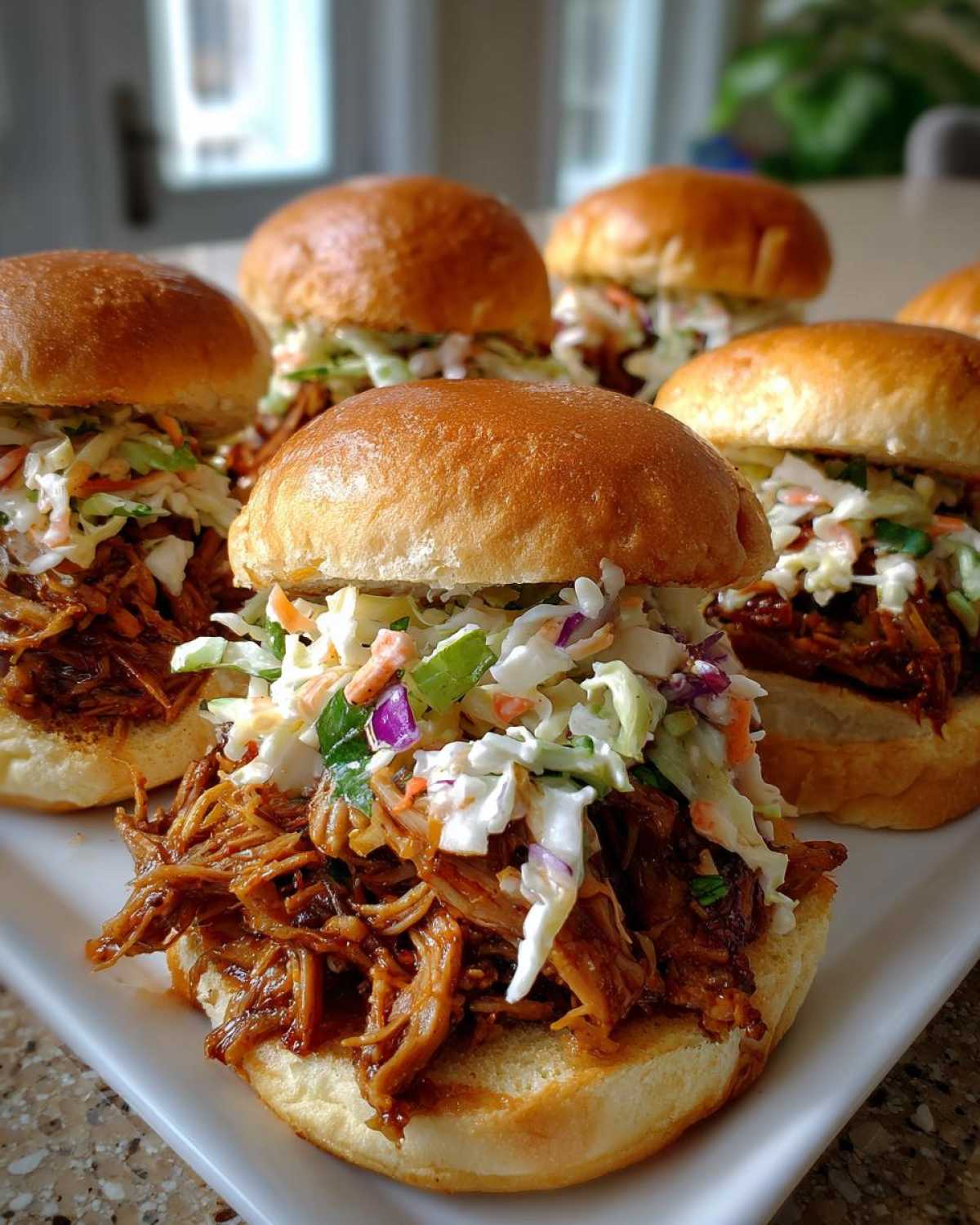 BBQ Pulled Pork Sliders with Coleslaw - detail 1