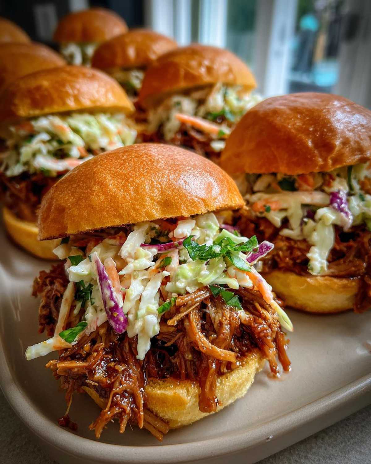 BBQ Pulled Pork Sliders with Coleslaw - detail 2