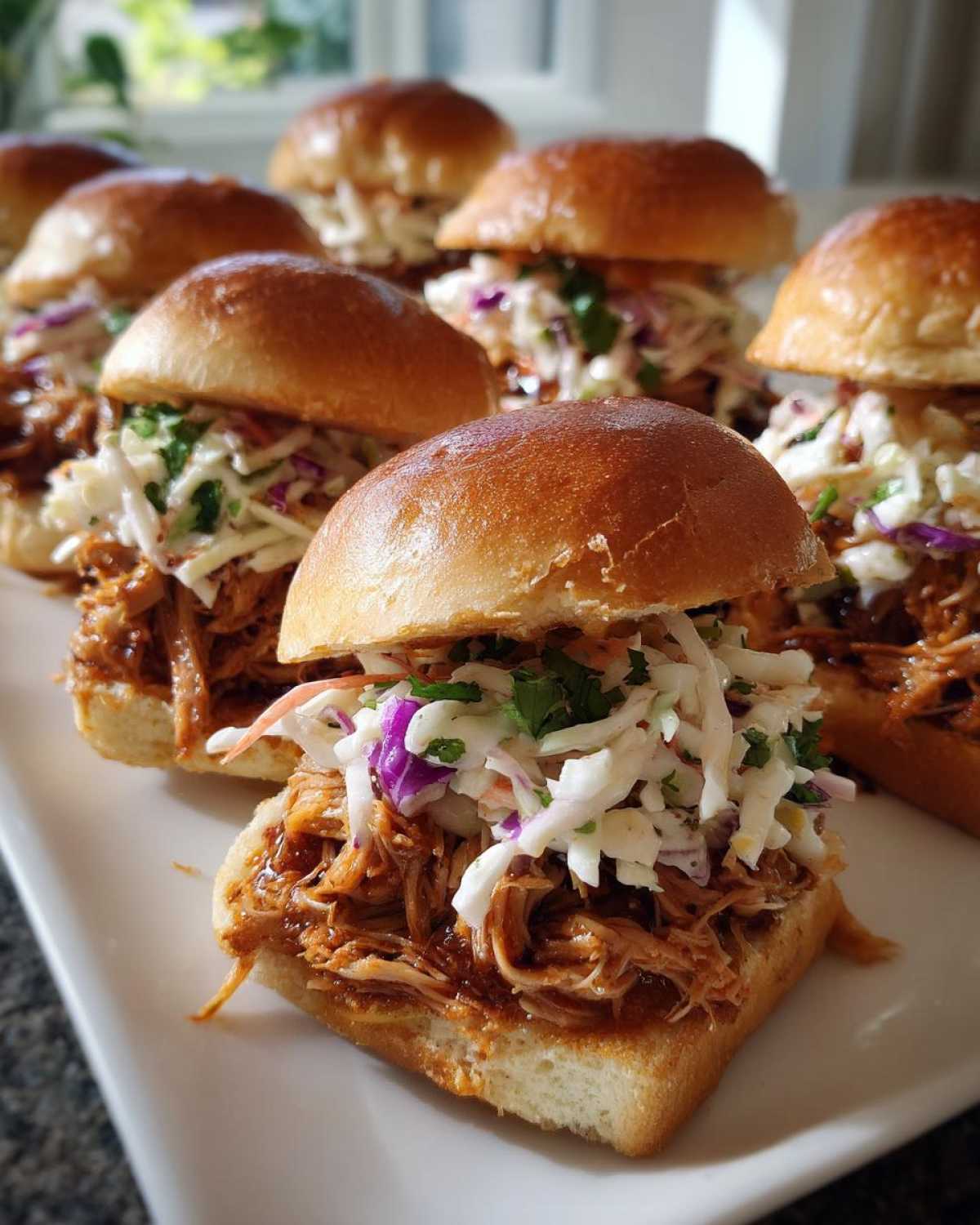 BBQ Pulled Pork Sliders with Coleslaw - detail 3