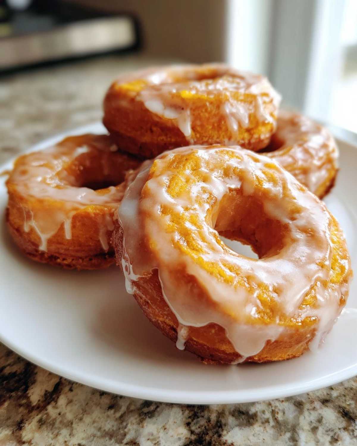 Baked Pumpkin Donuts with Glaze - detail 4