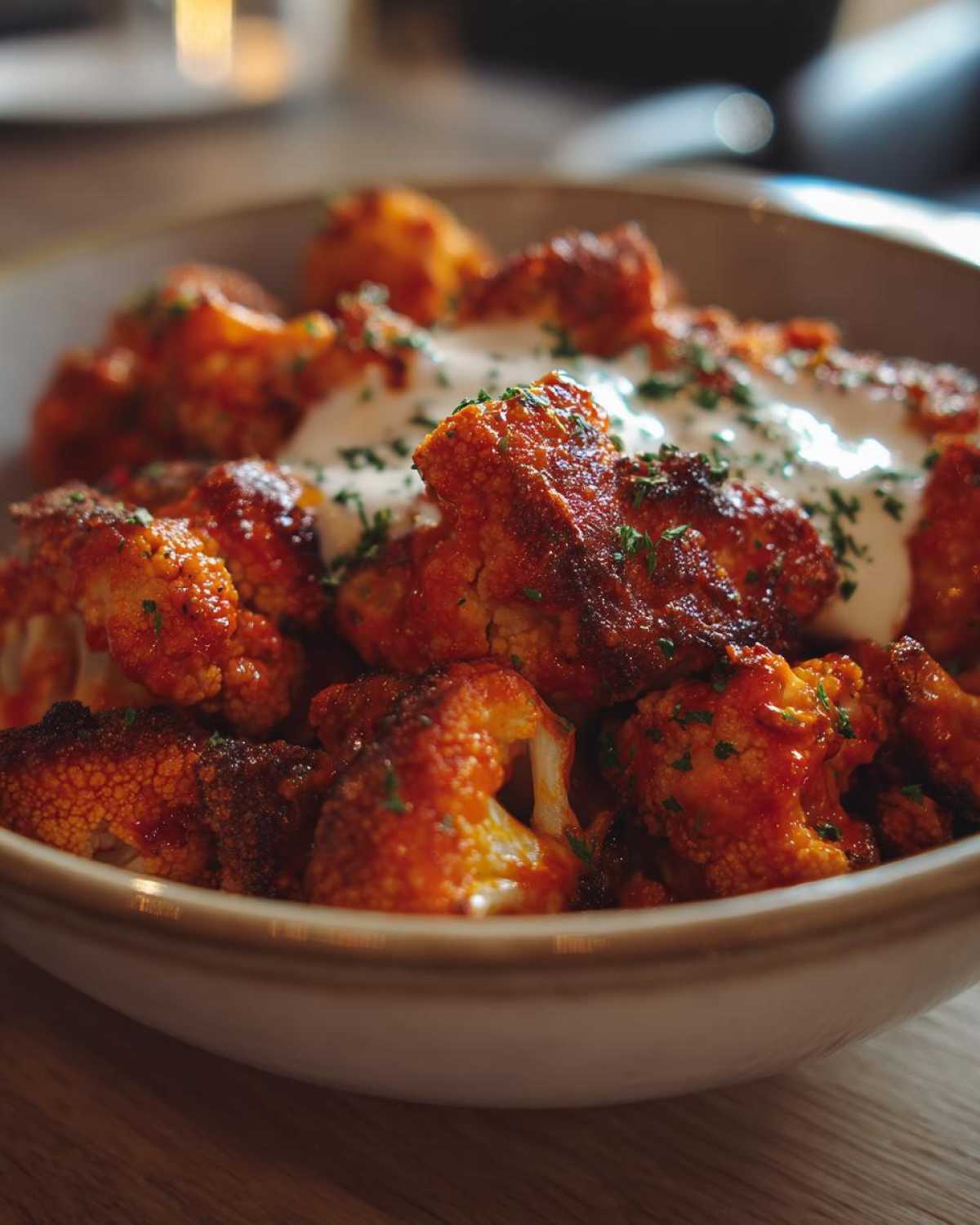 Buffalo Cauliflower Bites (Air Fryer) - detail 1