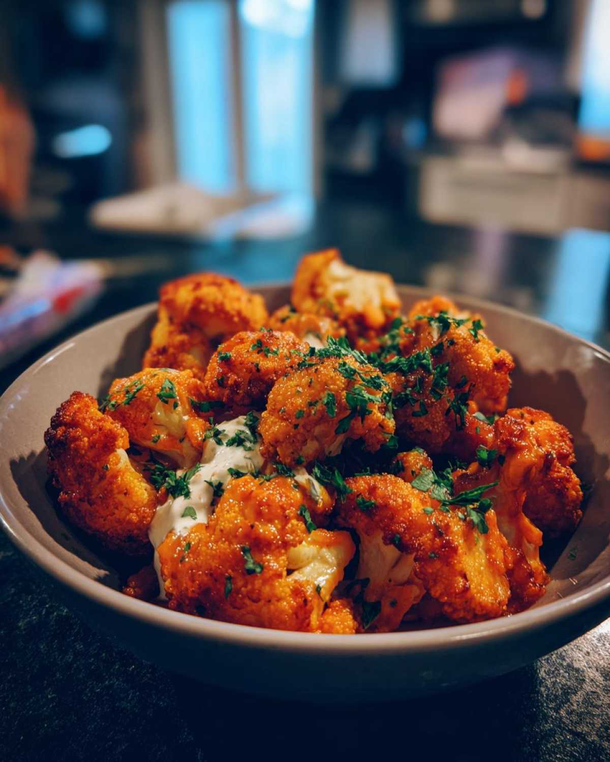 Buffalo Cauliflower Bites (Air Fryer) - detail 2
