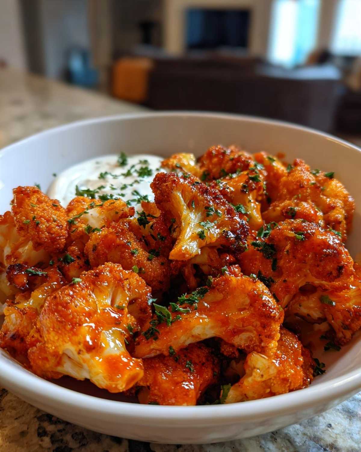 Buffalo Cauliflower Bites (Air Fryer) - detail 3