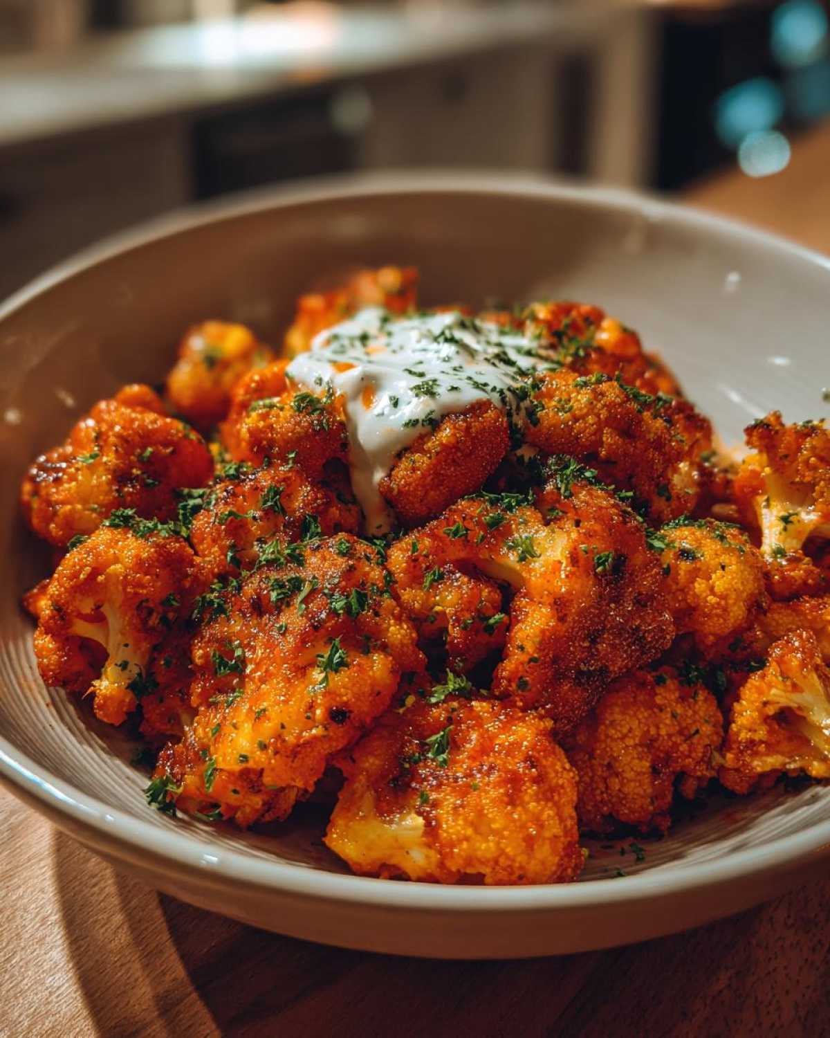 Buffalo Cauliflower Bites (Air Fryer) - detail 4