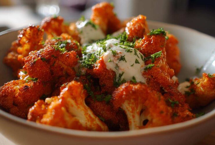 Buffalo Cauliflower Bites (Air Fryer)