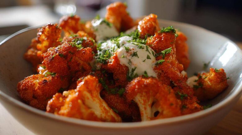 Buffalo Cauliflower Bites (Air Fryer)