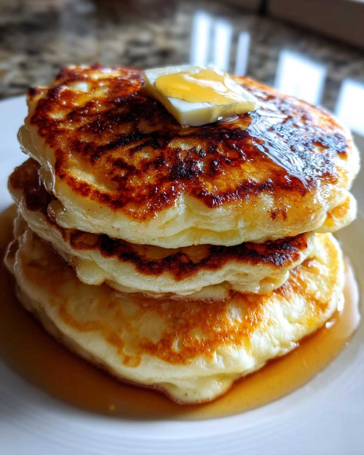 Buttermilk Pancakes (Fluffy Homemade) - detail 1