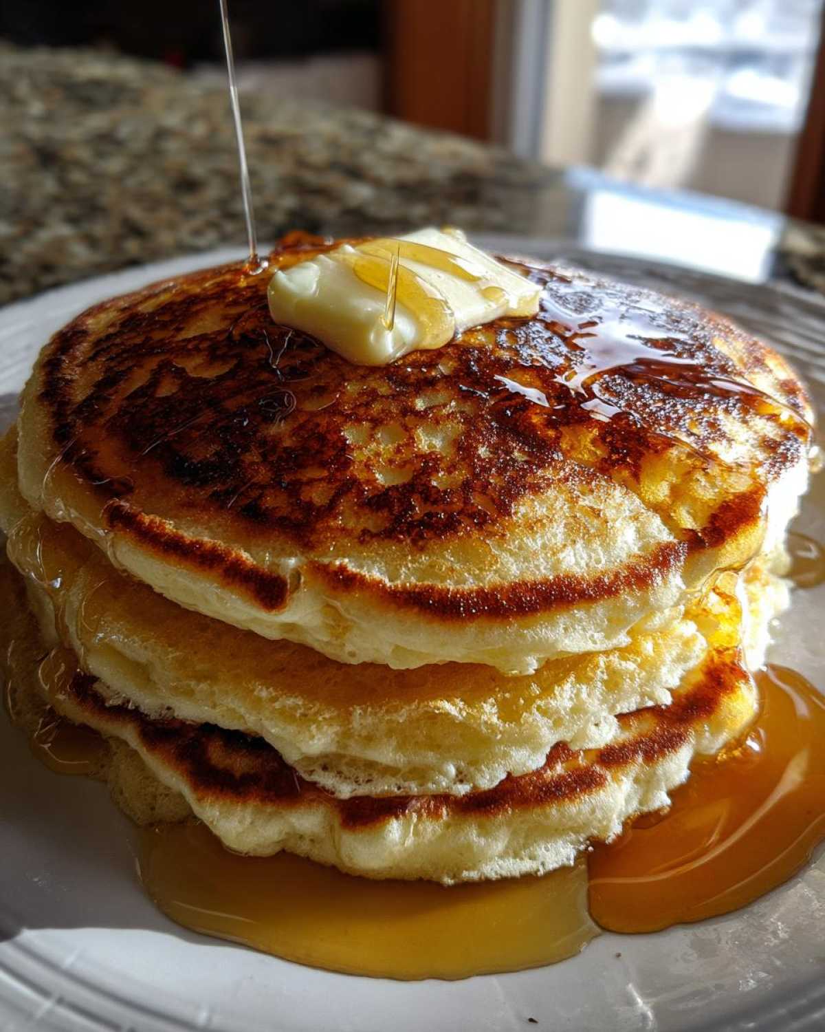 Buttermilk Pancakes (Fluffy Homemade) - detail 3