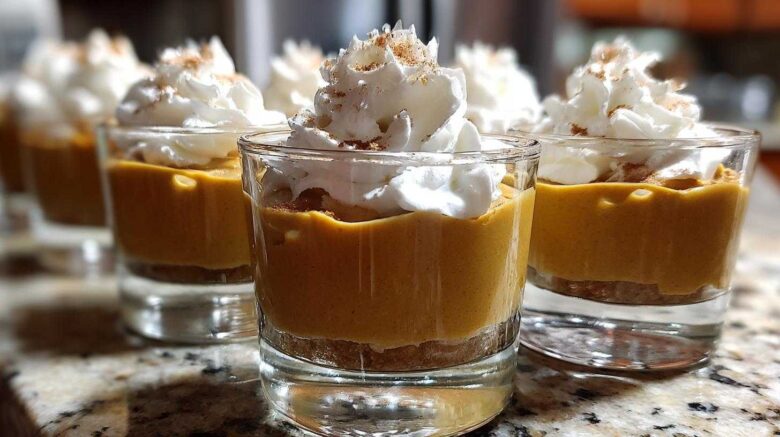 Butterscotch Pumpkin Pudding Cups