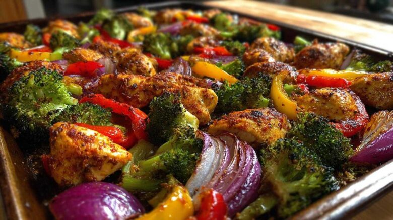 Cajun Chicken Sheet Pan Dinner