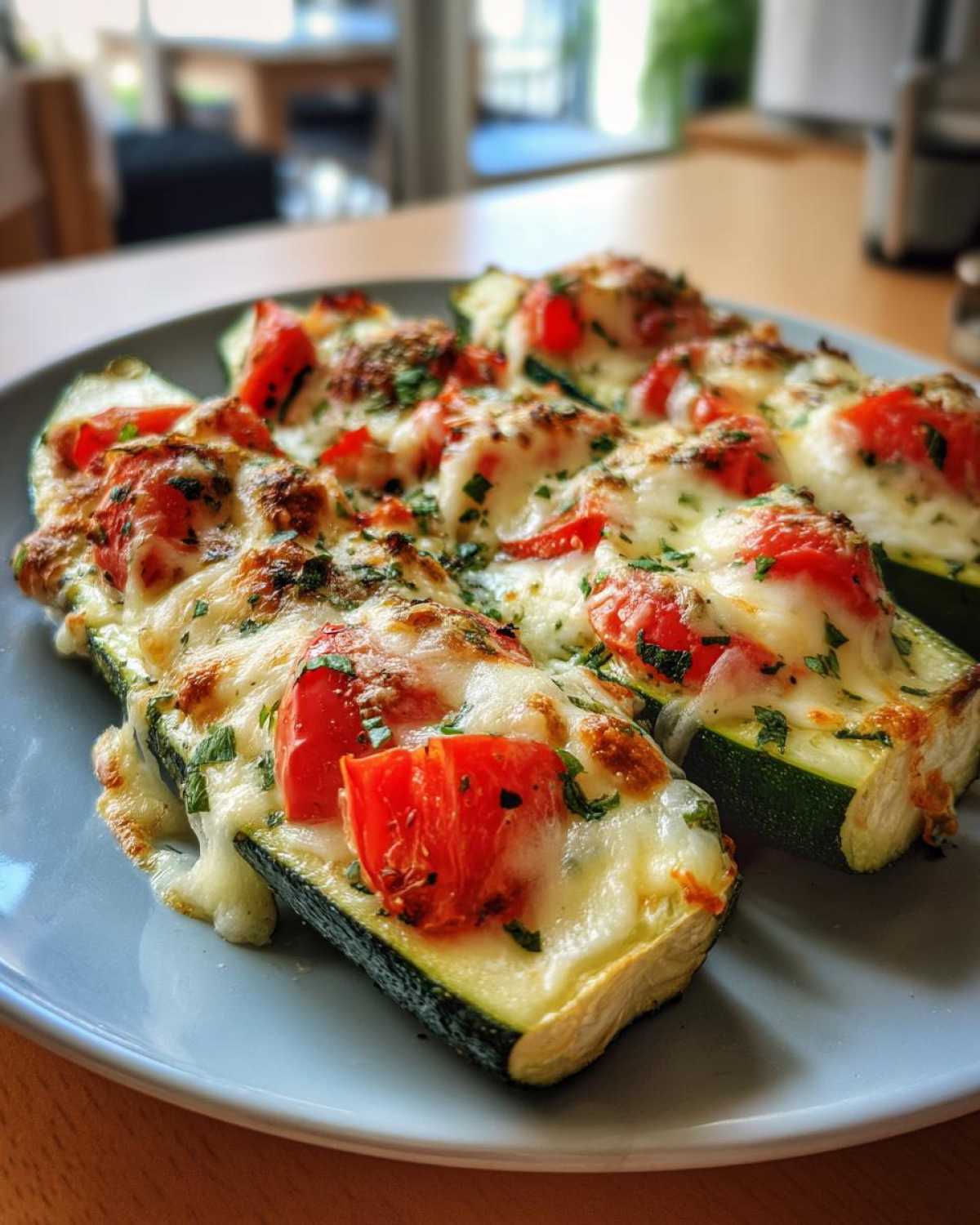 Caprese Stuffed Zucchini Boats - detail 4