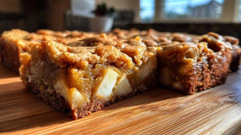 Caramel Apple Blondies