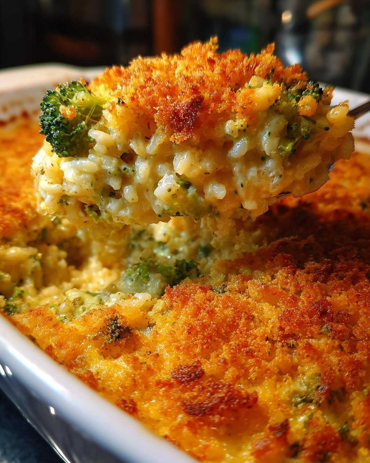 Cheesy Broccoli Rice Casserole - detail 4