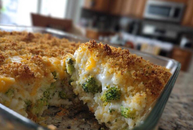 Cheesy Broccoli Rice Casserole