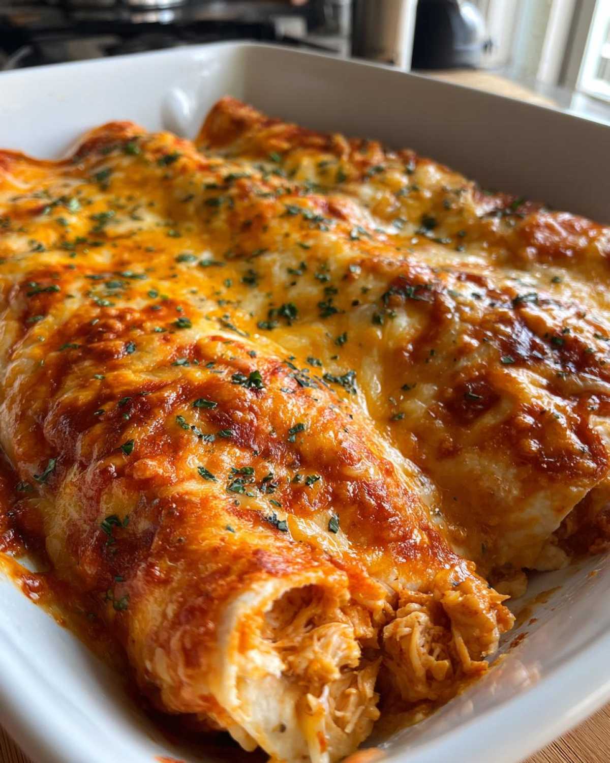 Cheesy Chicken Enchiladas - detail 2