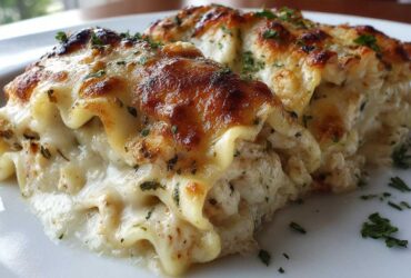 Chicken Alfredo Lasagna Roll-Ups