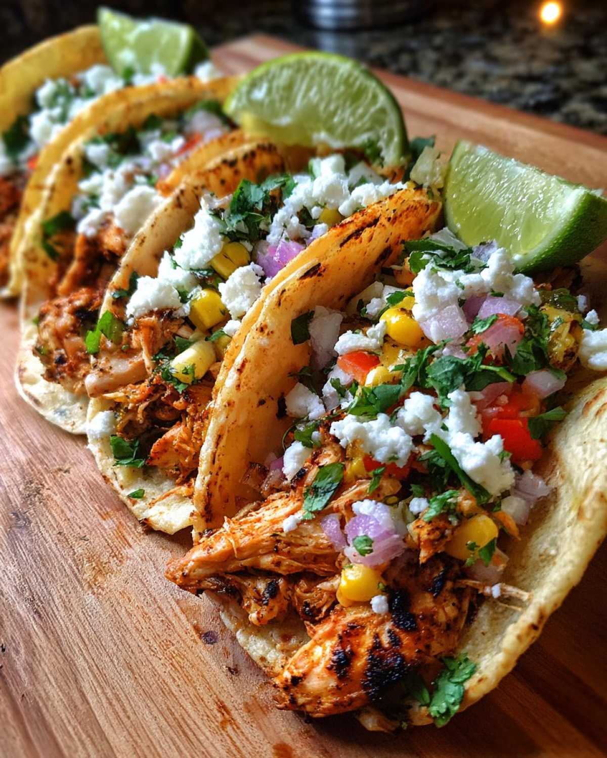 Chili Lime Grilled Chicken Tacos - detail 1