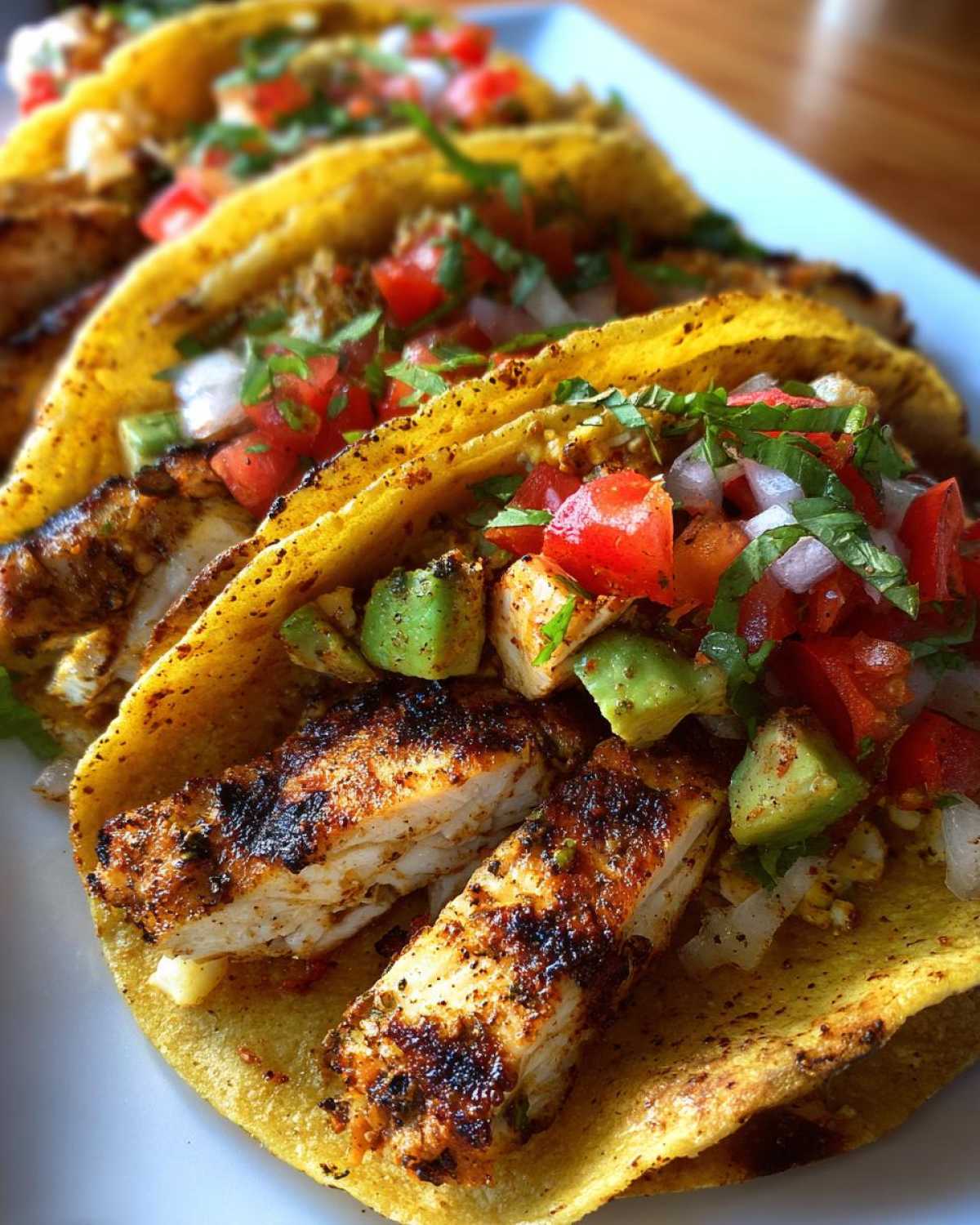 Chili Lime Grilled Chicken Tacos - detail 2