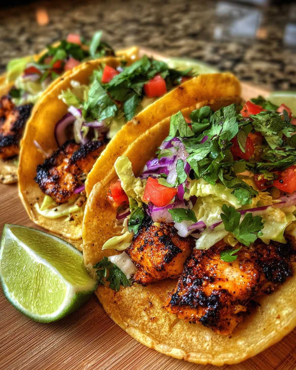 Chili Lime Grilled Chicken Tacos - detail 4