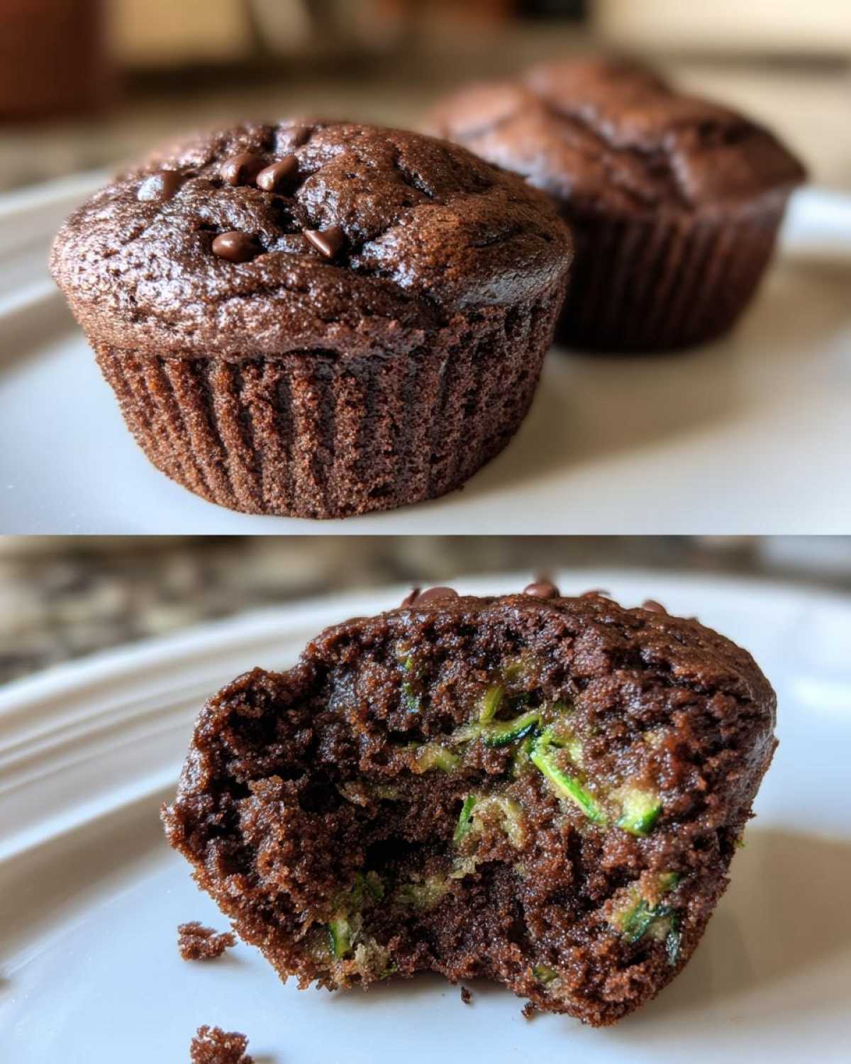 Chocolate Zucchini Muffins - detail 3