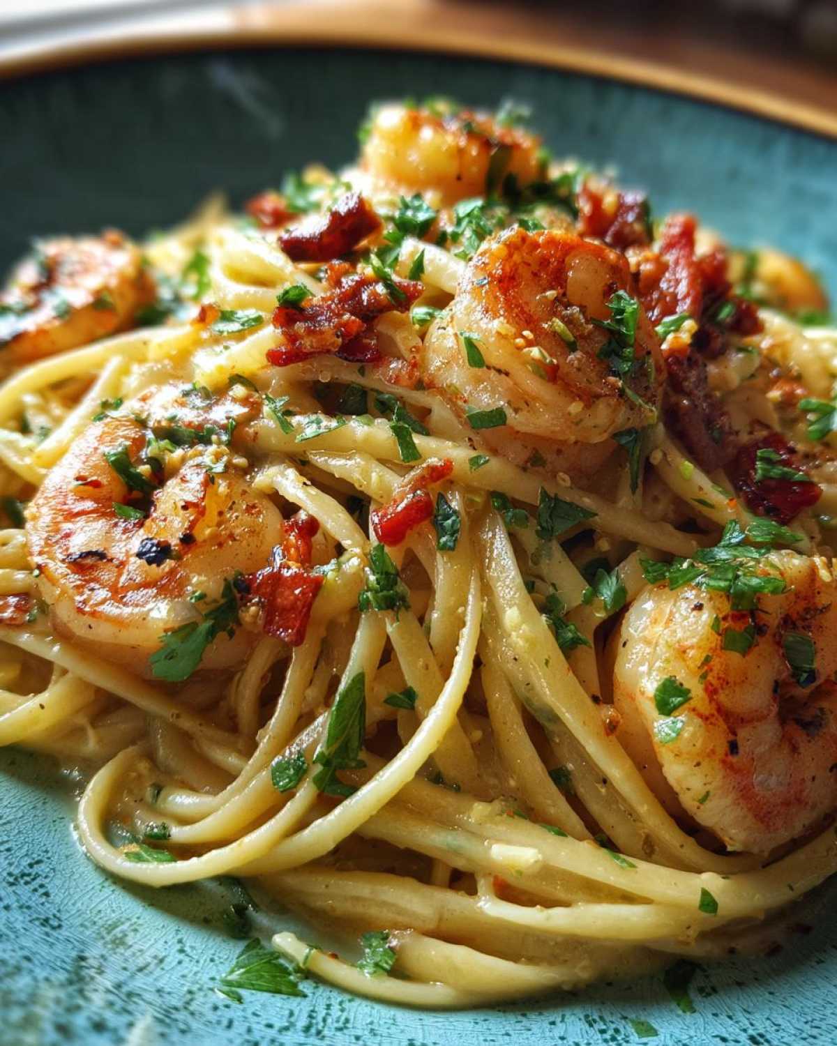 Creamy Cajun Shrimp Pasta - detail 2