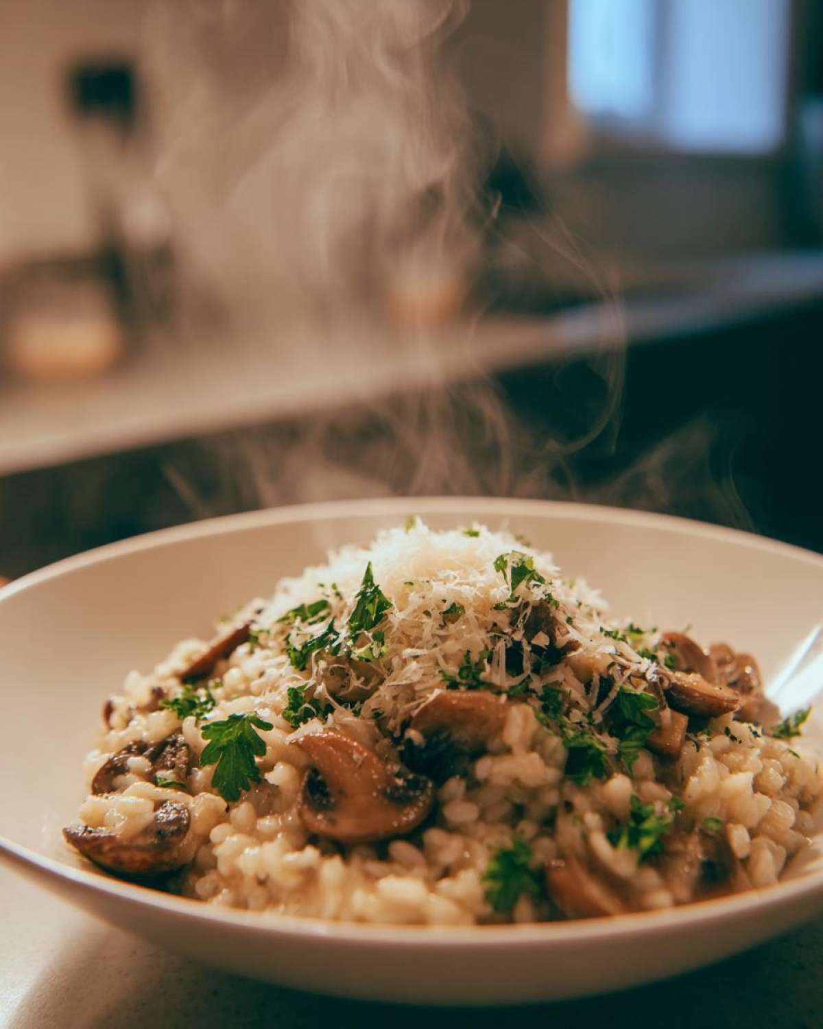 Creamy Mushroom Risotto - detail 2
