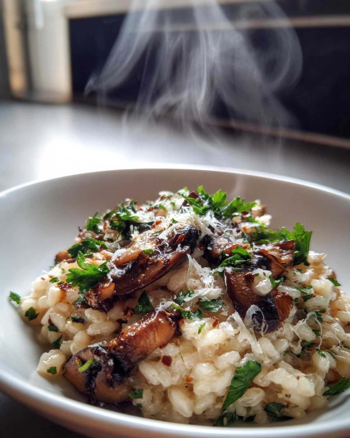 Creamy Mushroom Risotto - detail 3