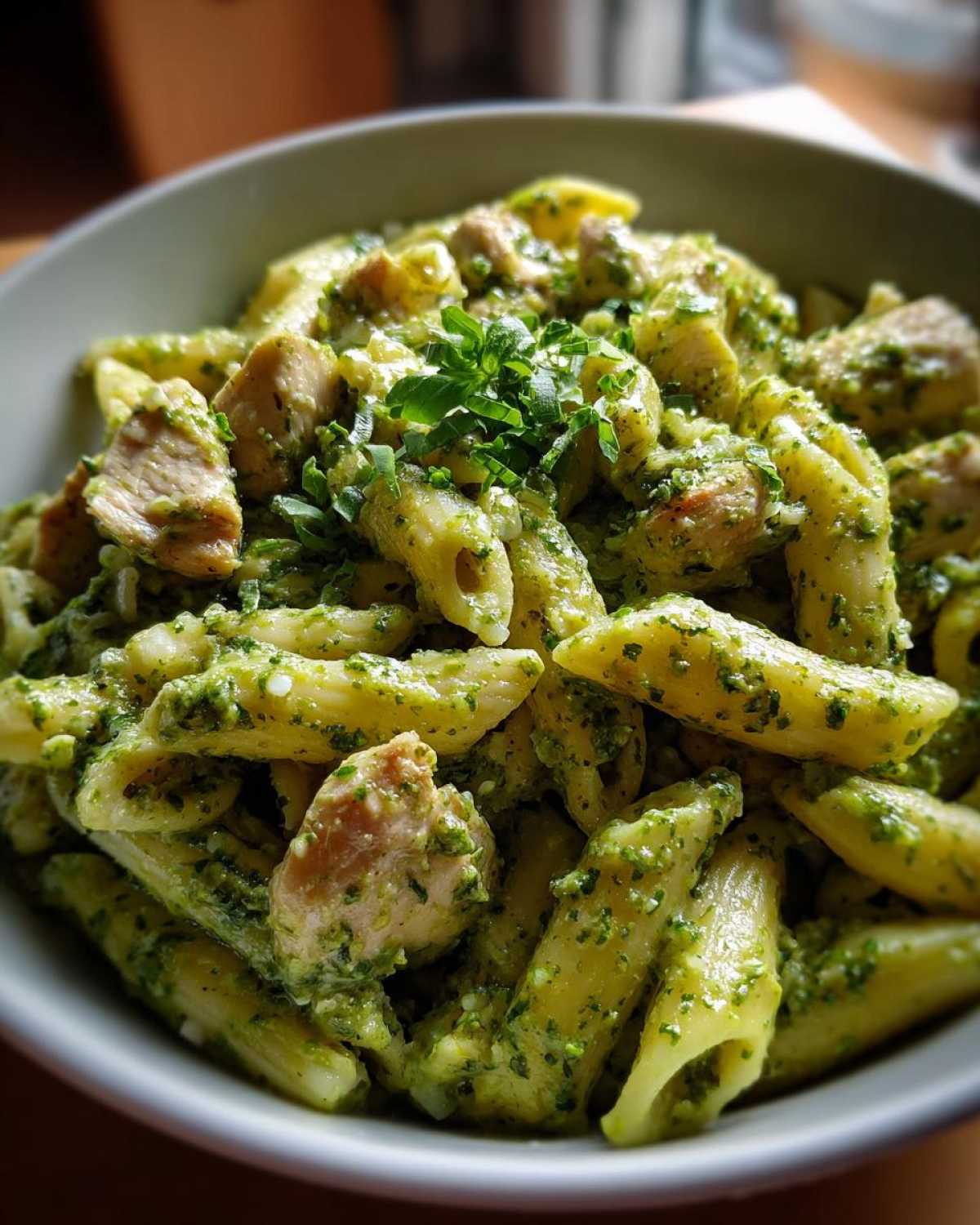 Creamy Pesto Chicken Pasta - detail 4