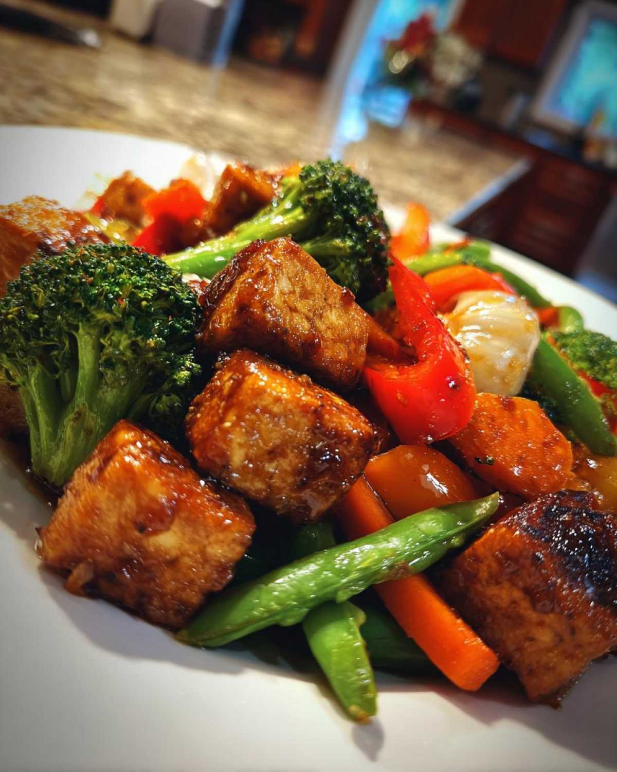 Crispy Tofu Stir-Fry with Veggies (Teriyaki) - detail 1