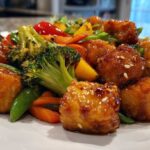 Crispy Tofu Stir-Fry with Veggies (Teriyaki)