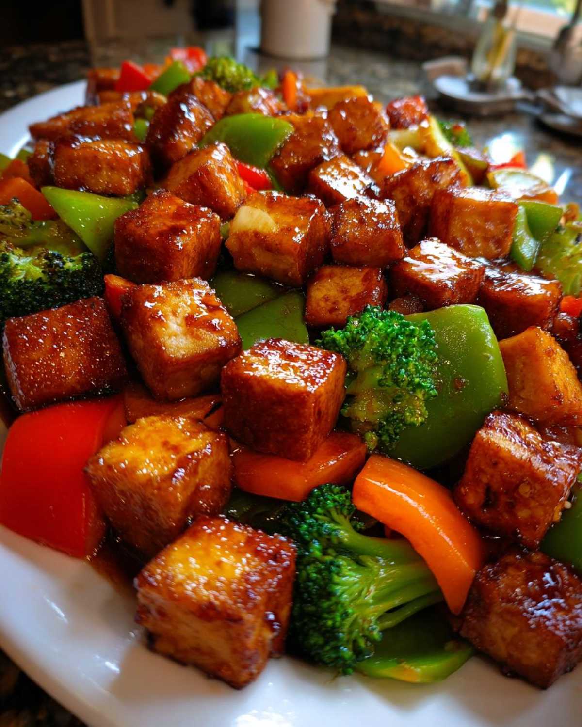 Crispy Tofu Stir-Fry with Veggies (Teriyaki) - detail 2