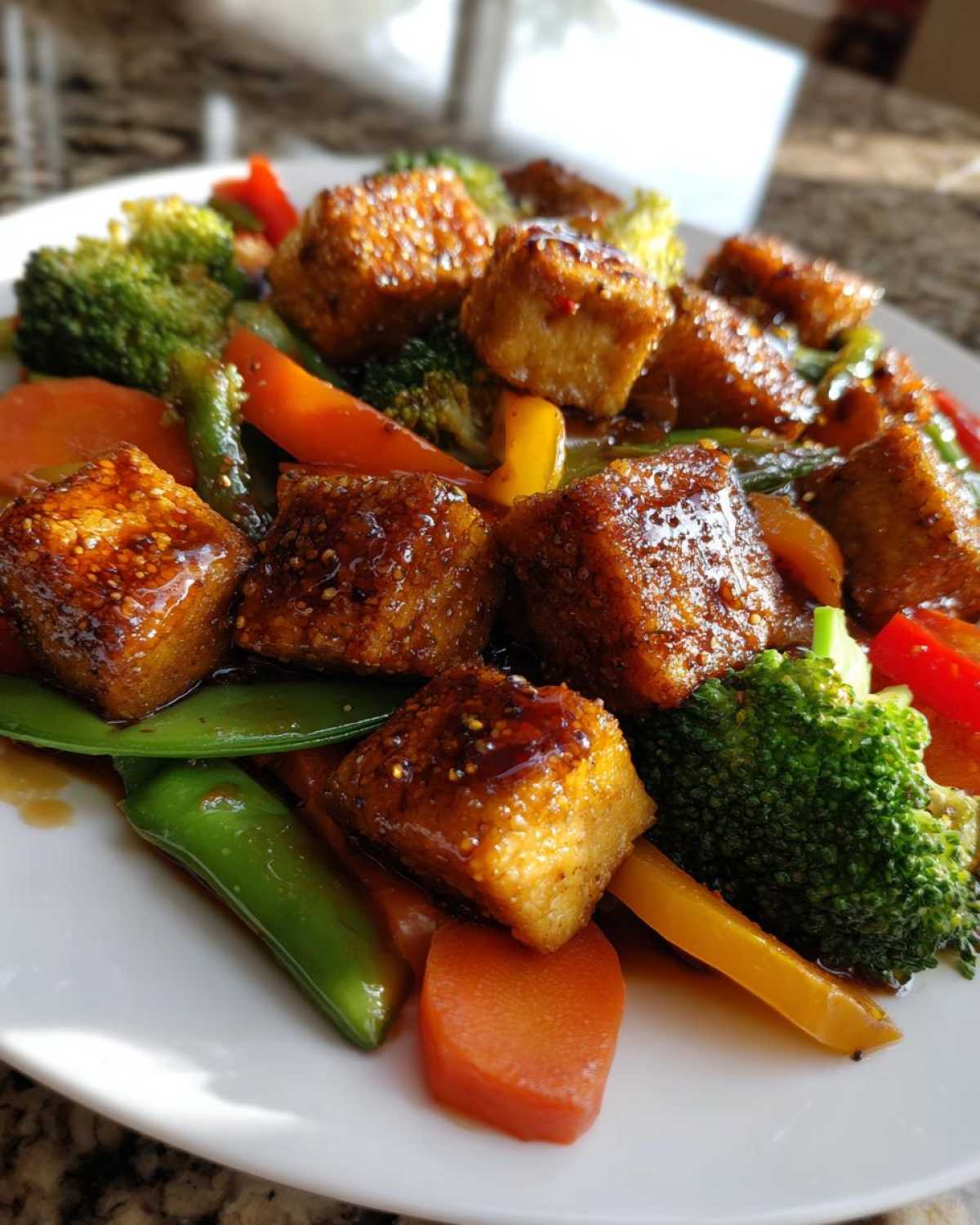 Crispy Tofu Stir-Fry with Veggies (Teriyaki) - detail 3