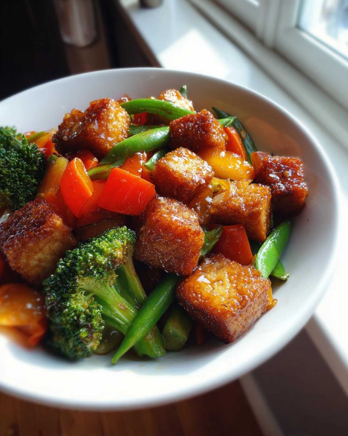 Crispy Tofu Stir-Fry with Veggies (Teriyaki) - detail 4