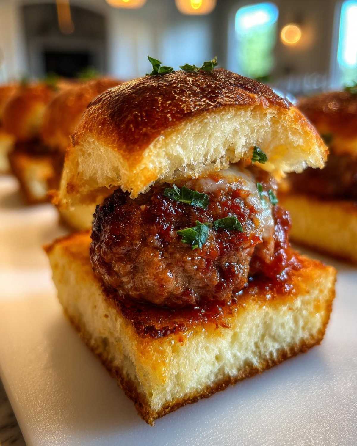 Garlic Bread Meatball Sliders - detail 2