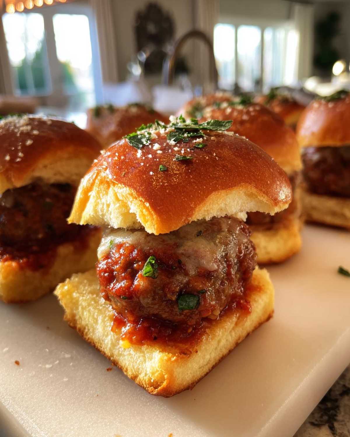 Garlic Bread Meatball Sliders - detail 3