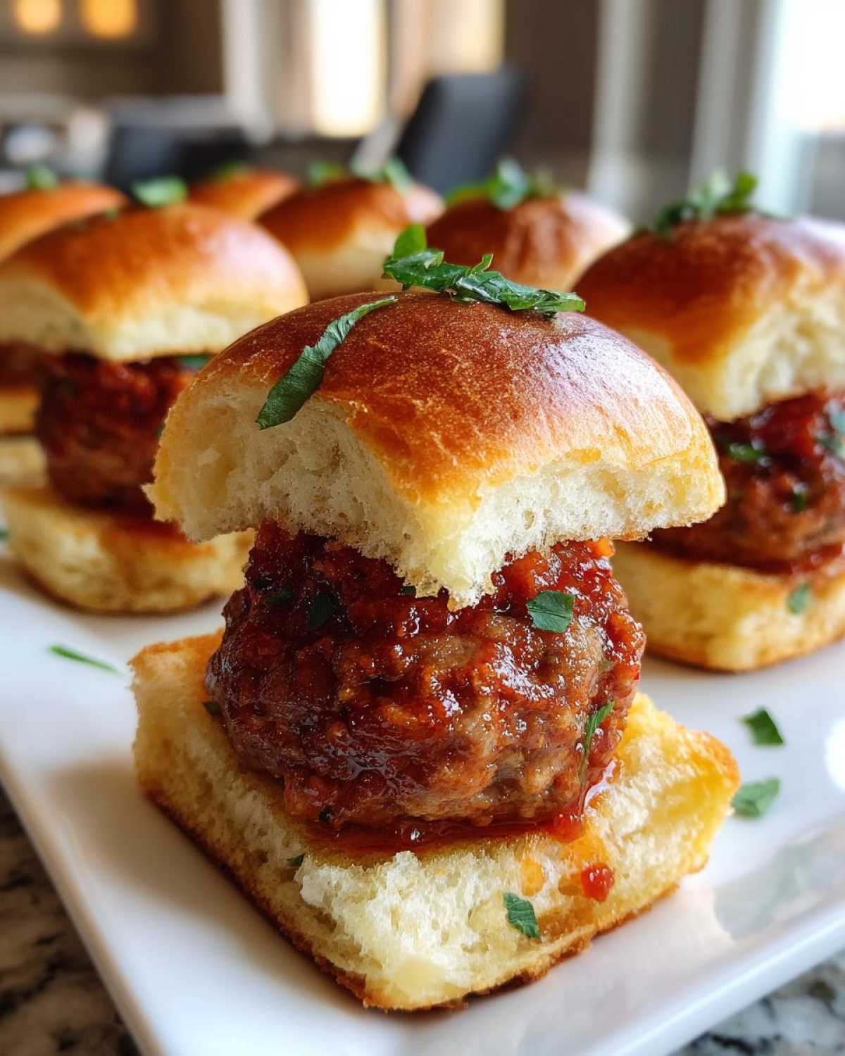 Garlic Bread Meatball Sliders - detail 4