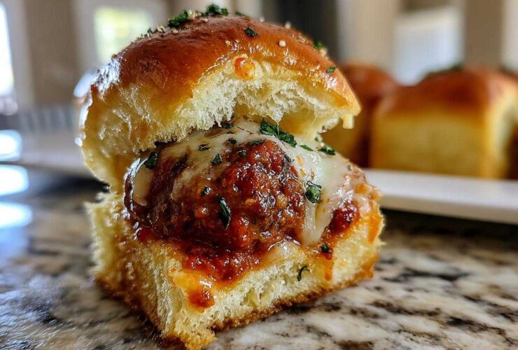 Garlic Bread Meatball Sliders