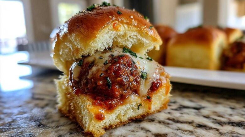 Garlic Bread Meatball Sliders