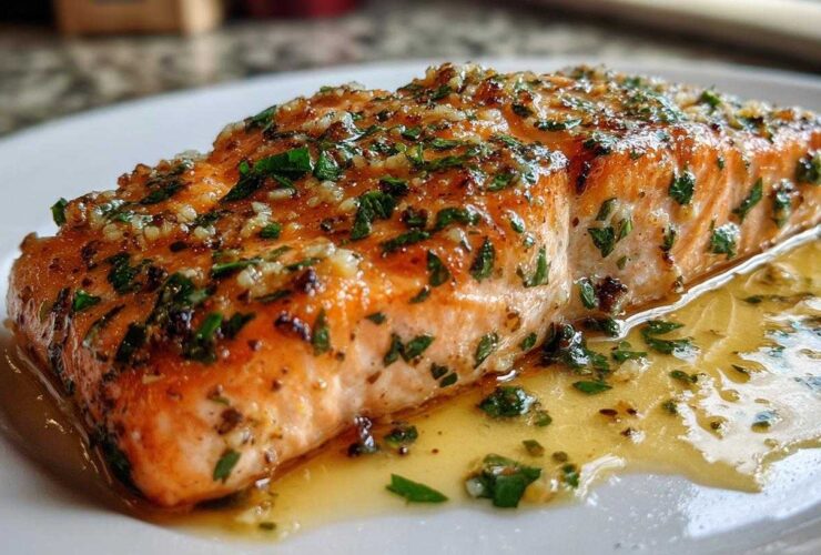 Garlic Butter Roasted Salmon