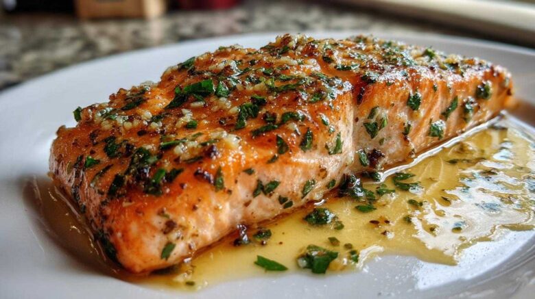 Garlic Butter Roasted Salmon