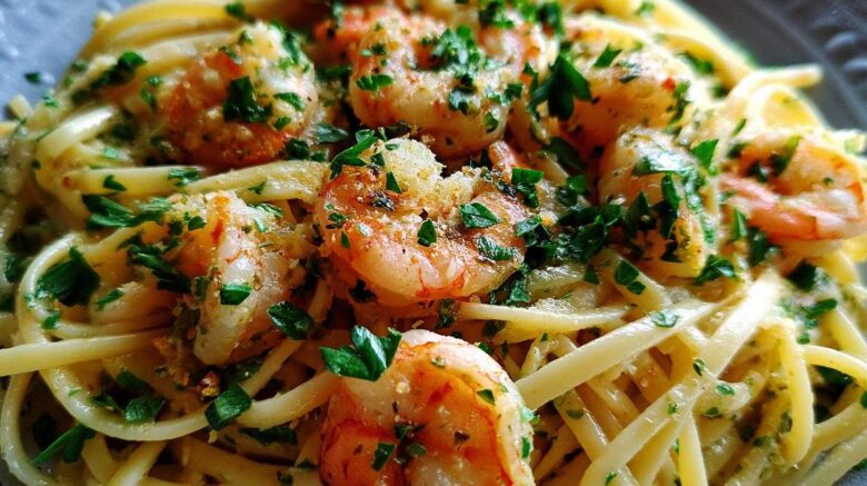 Garlic Butter Shrimp Pasta