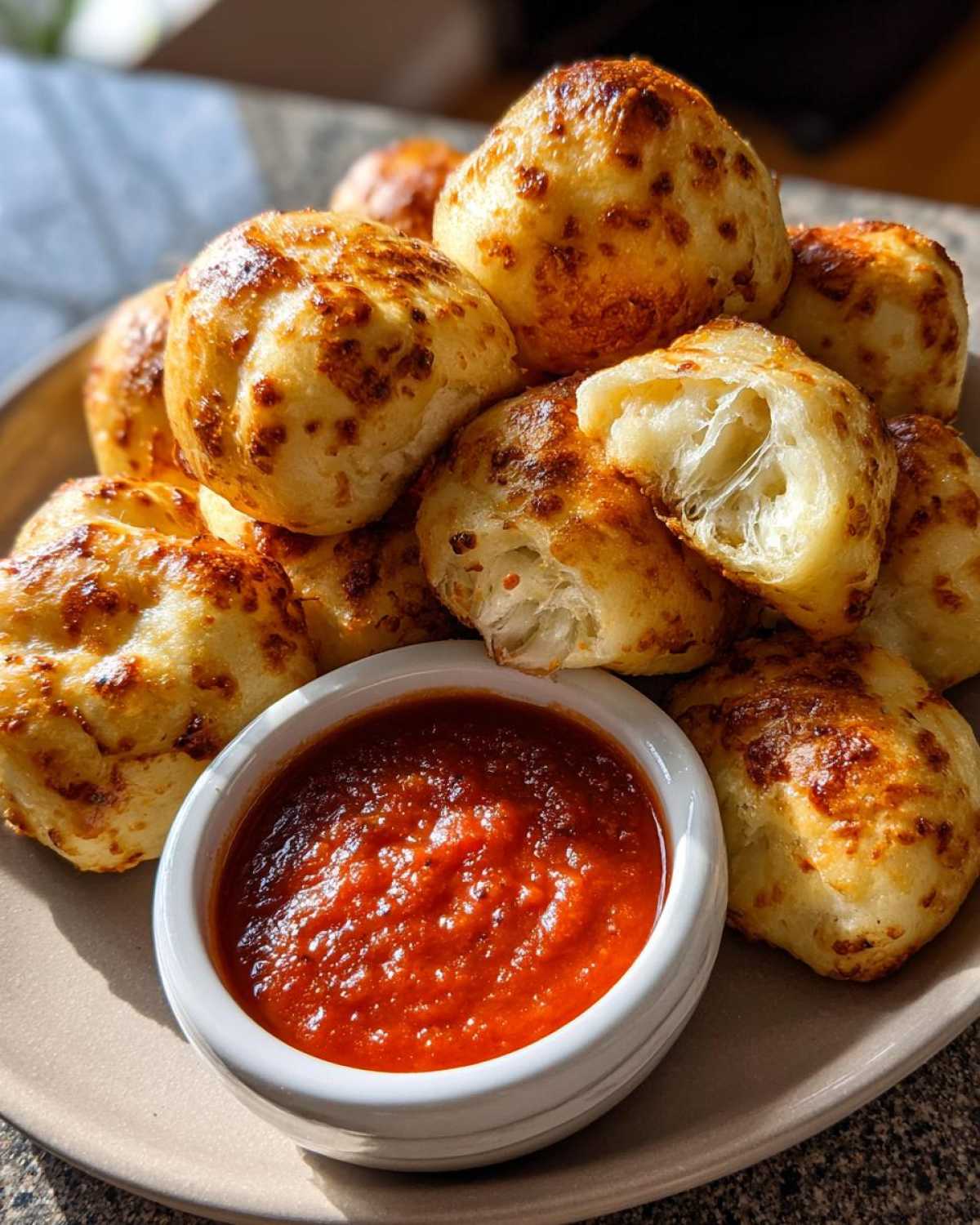 Garlic Knots with Marinara Dipping Sauce - detail 3