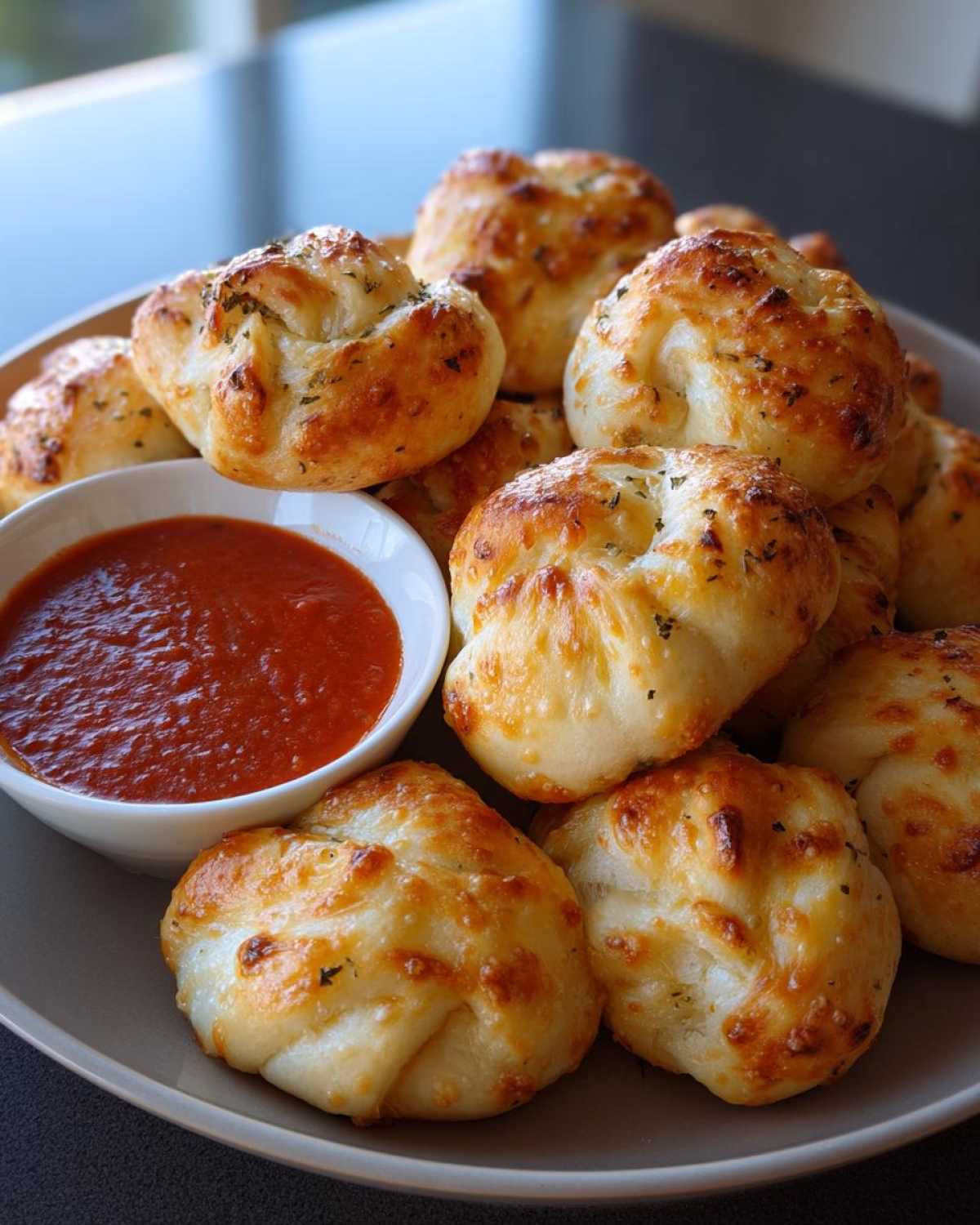 Garlic Knots with Marinara Dipping Sauce - detail 4